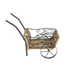 Wooden Flower Cart Wagon Decorative Indoor Outdoor Garden Planter Moveable Garden Cart