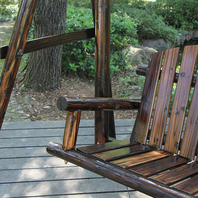 Wooden Log Swing