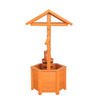 Wooden Wishing Well Garden Planter