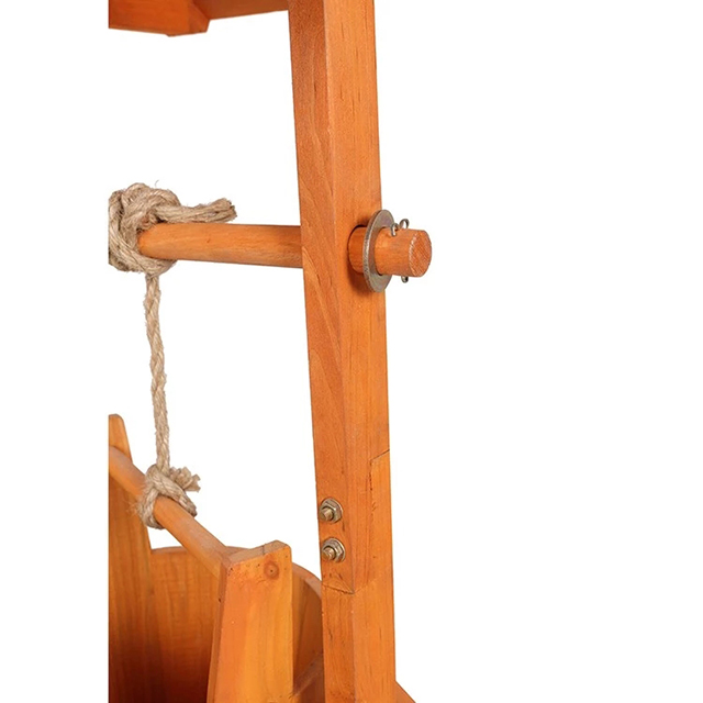 Wooden Wishing Well Garden Planter