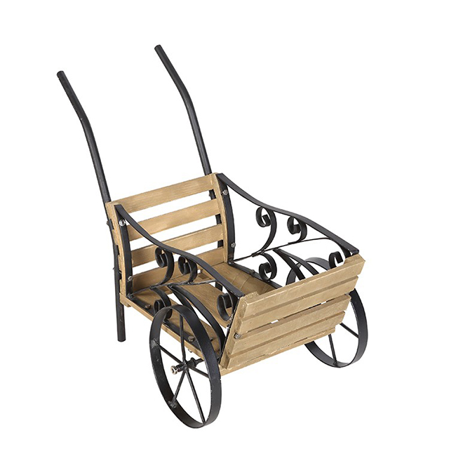 Wooden Flower Cart 